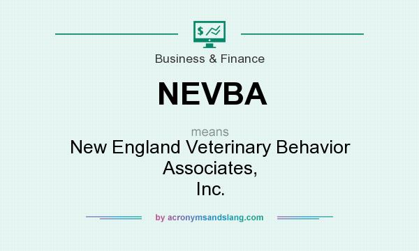 What does NEVBA mean? It stands for New England Veterinary Behavior Associates, Inc.