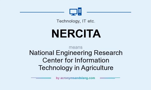 What does NERCITA mean? It stands for National Engineering Research Center for Information Technology in Agriculture