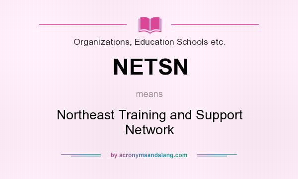 What does NETSN mean? It stands for Northeast Training and Support Network