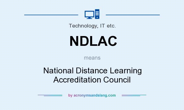 What does NDLAC mean? It stands for National Distance Learning Accreditation Council