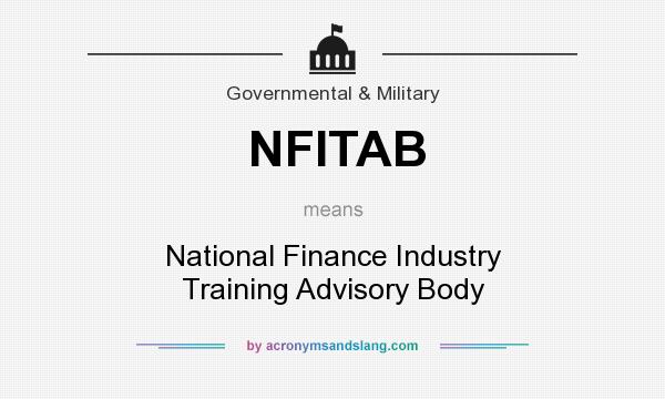 What does NFITAB mean? It stands for National Finance Industry Training Advisory Body