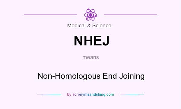 What does NHEJ mean? It stands for Non-Homologous End Joining