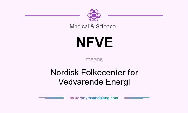 What does NFVE mean? It stands for Nordisk Folkecenter for Vedvarende Energi