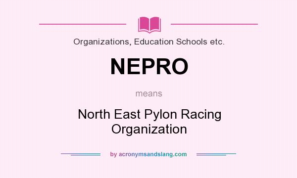 What does NEPRO mean? It stands for North East Pylon Racing Organization