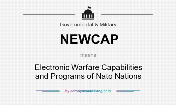 What does NEWCAP mean? It stands for Electronic Warfare Capabilities and Programs of Nato Nations