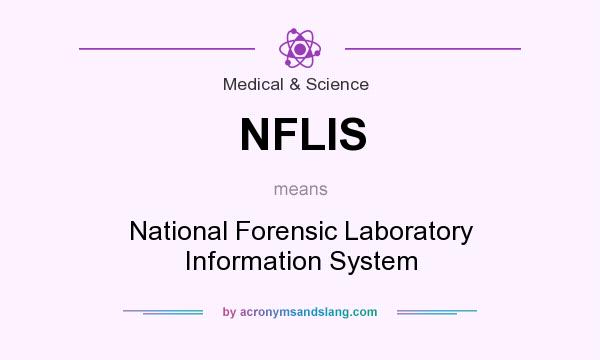 What does NFLIS mean? It stands for National Forensic Laboratory Information System