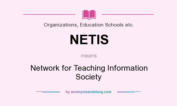 What does NETIS mean? It stands for Network for Teaching Information Society
