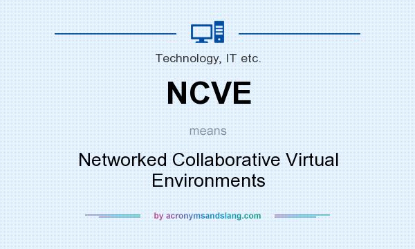 What does NCVE mean? It stands for Networked Collaborative Virtual Environments