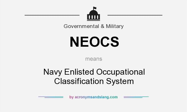 What does NEOCS mean? It stands for Navy Enlisted Occupational Classification System