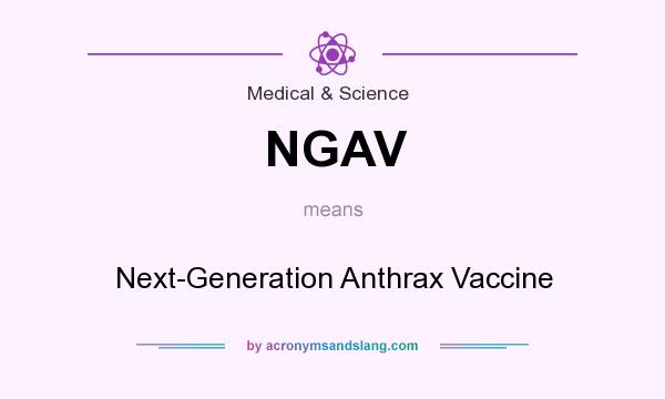 What does NGAV mean? It stands for Next-Generation Anthrax Vaccine