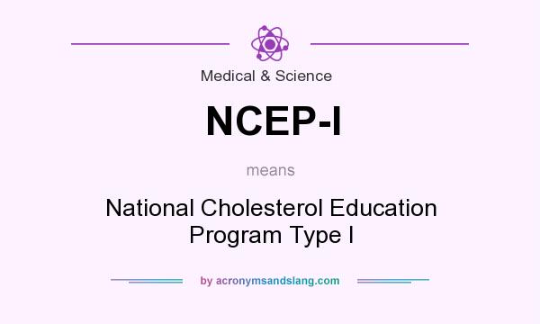 What does NCEP-I mean? It stands for National Cholesterol Education Program Type I