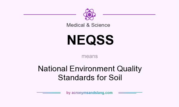 What does NEQSS mean? It stands for National Environment Quality Standards for Soil