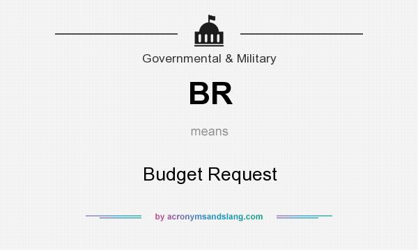 What does BR mean? It stands for Budget Request