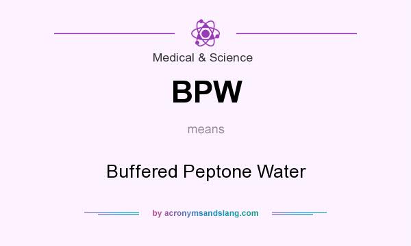 What does BPW mean? It stands for Buffered Peptone Water