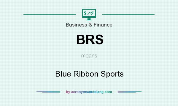 What does BRS mean? It stands for Blue Ribbon Sports
