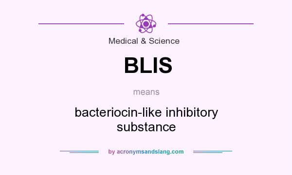What does BLIS mean? It stands for bacteriocin-like inhibitory substance