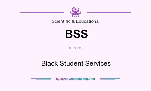 What does BSS mean? It stands for Black Student Services