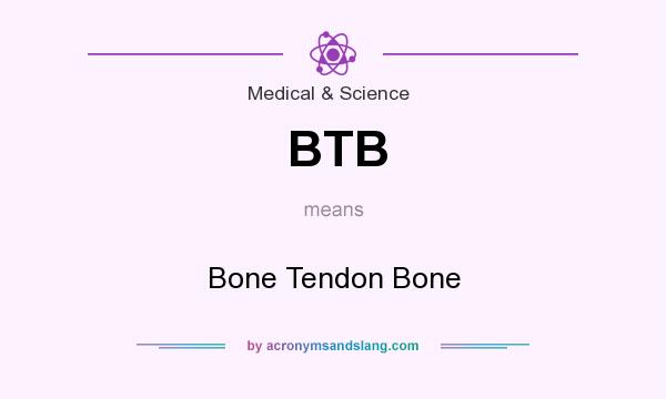 What does BTB mean? It stands for Bone Tendon Bone