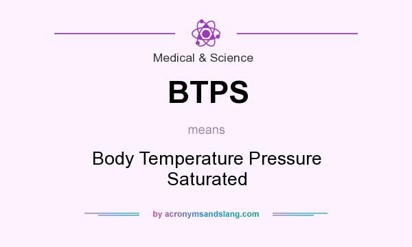 What does BTPS mean? It stands for Body Temperature Pressure Saturated