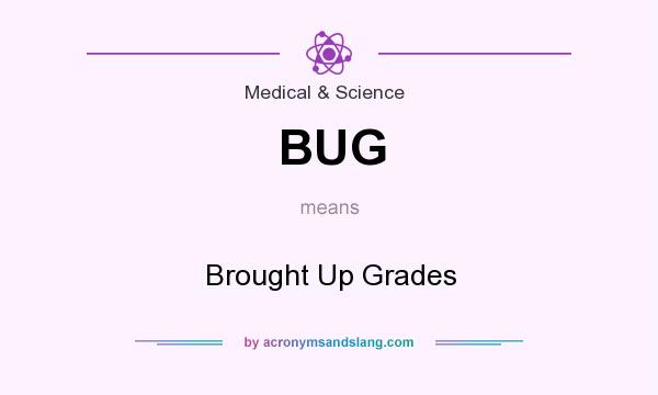 What does BUG mean? It stands for Brought Up Grades