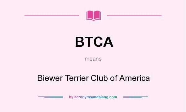 What does BTCA mean? It stands for Biewer Terrier Club of America