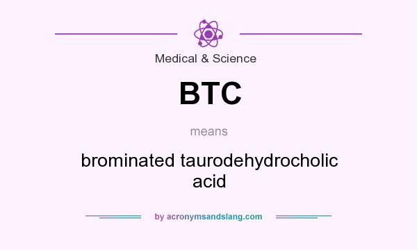 What does BTC mean? It stands for brominated taurodehydrocholic acid