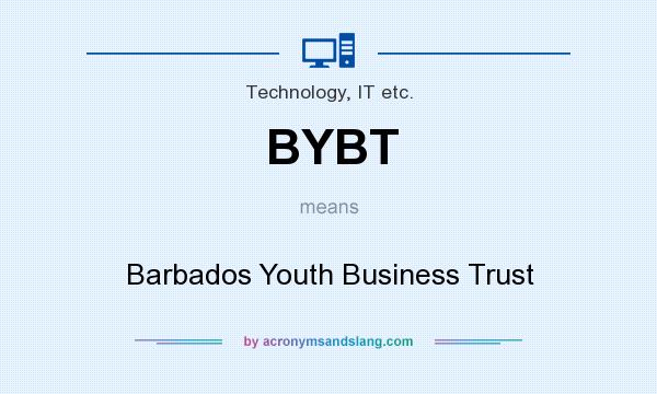 What does BYBT mean? It stands for Barbados Youth Business Trust