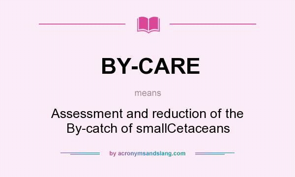 What does BY-CARE mean? It stands for Assessment and reduction of the By-catch of smallCetaceans