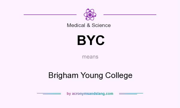 What does BYC mean? It stands for Brigham Young College