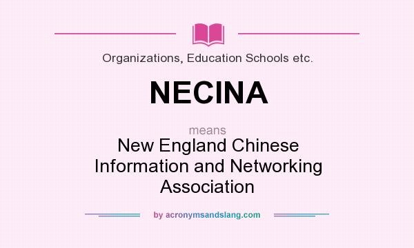 What does NECINA mean? It stands for New England Chinese Information and Networking Association