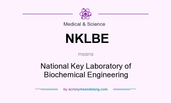 What does NKLBE mean? It stands for National Key Laboratory of Biochemical Engineering
