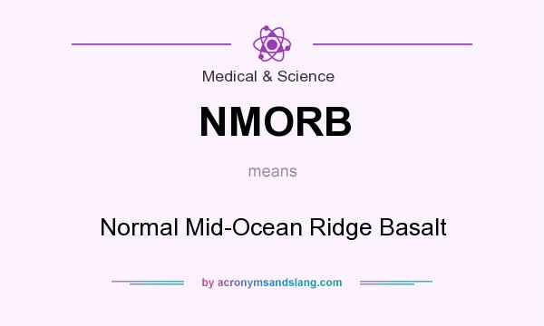 What does NMORB mean? It stands for Normal Mid-Ocean Ridge Basalt