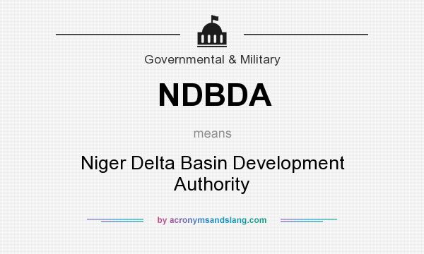 What does NDBDA mean? It stands for Niger Delta Basin Development Authority