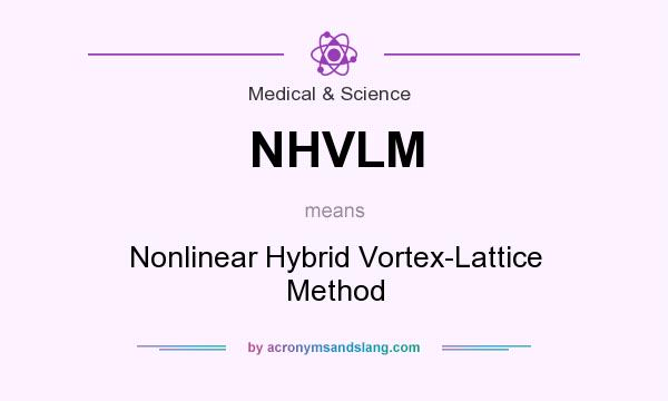 What does NHVLM mean? It stands for Nonlinear Hybrid Vortex-Lattice Method