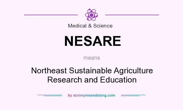 What does NESARE mean? It stands for Northeast Sustainable Agriculture Research and Education