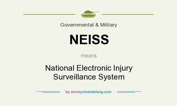 What does NEISS mean? It stands for National Electronic Injury Surveillance System