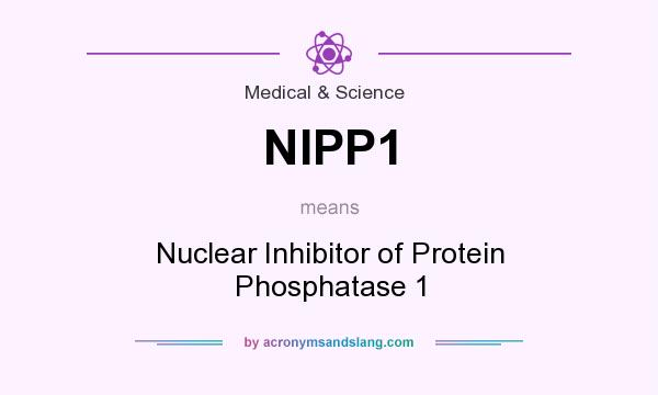 What does NIPP1 mean? It stands for Nuclear Inhibitor of Protein Phosphatase 1