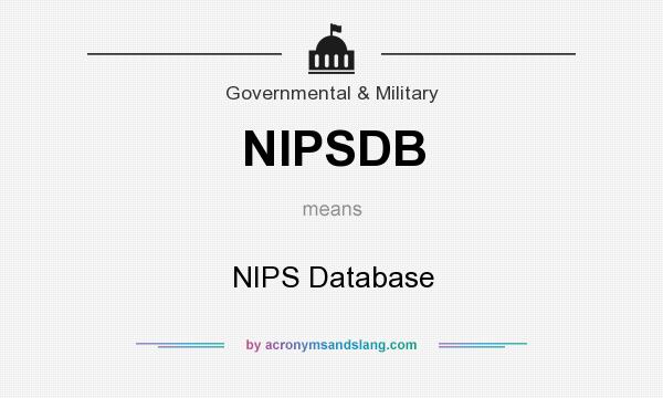 What does NIPSDB mean? It stands for NIPS Database