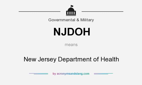 What does NJDOH mean? It stands for New Jersey Department of Health