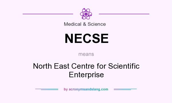 What does NECSE mean? It stands for North East Centre for Scientific Enterprise