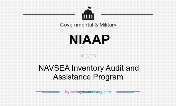 What does NIAAP mean? It stands for NAVSEA Inventory Audit and Assistance Program