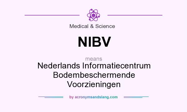 What does NIBV mean? It stands for Nederlands Informatiecentrum Bodembeschermende Voorzieningen