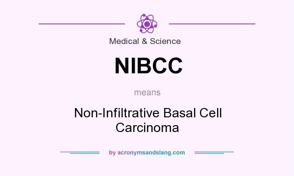 What does NIBCC mean? It stands for Non-Infiltrative Basal Cell Carcinoma