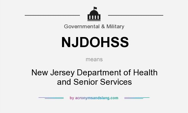 What does NJDOHSS mean? It stands for New Jersey Department of Health and Senior Services