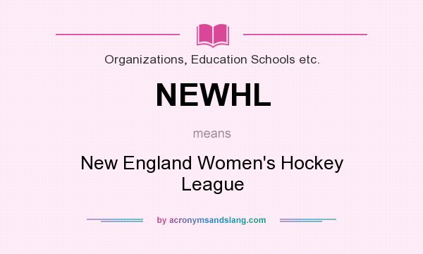 What does NEWHL mean? It stands for New England Women`s Hockey League