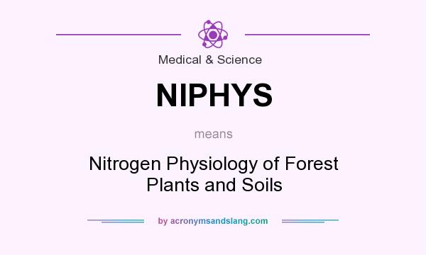 What does NIPHYS mean? It stands for Nitrogen Physiology of Forest Plants and Soils