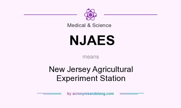 What does NJAES mean? It stands for New Jersey Agricultural Experiment Station