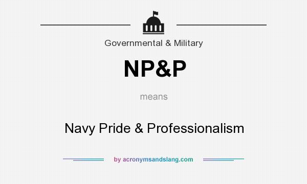 What does NP&P mean? It stands for Navy Pride & Professionalism