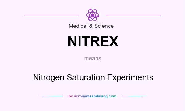 What does NITREX mean? It stands for Nitrogen Saturation Experiments
