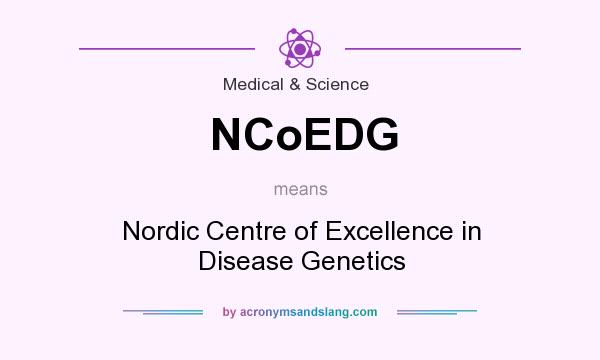 What does NCoEDG mean? It stands for Nordic Centre of Excellence in Disease Genetics
